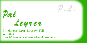 pal leyrer business card
