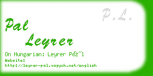 pal leyrer business card